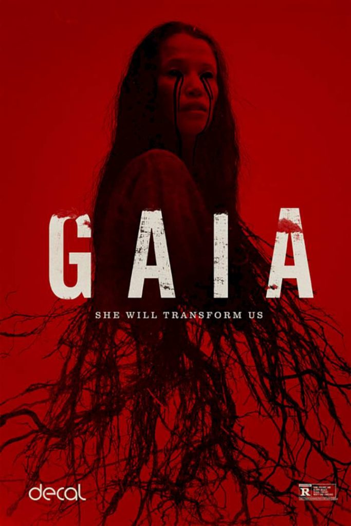 Poster for psychedelic horror film Gaia (2021)